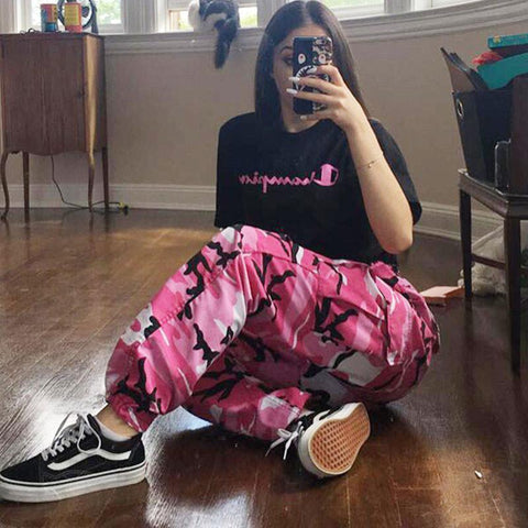 Pink Camo Cargo Pants