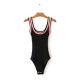 Vintage Tri Tone Knitted Body Suit