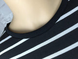 Striped Fitted Mini Shirt Dress