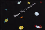 "Dear My Universe" Embroidered Tote Bag