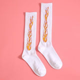 Flame Knitted Socks