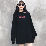 "True Love" Cut Neck Sweater