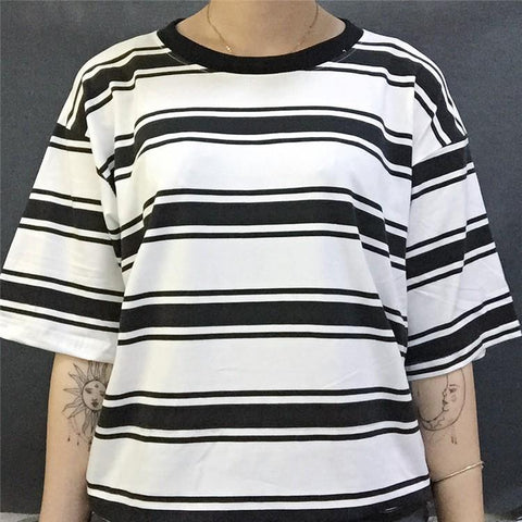 Vintage Striped Oversized Shirt