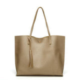 Basic Everyday Faux Leather Tote