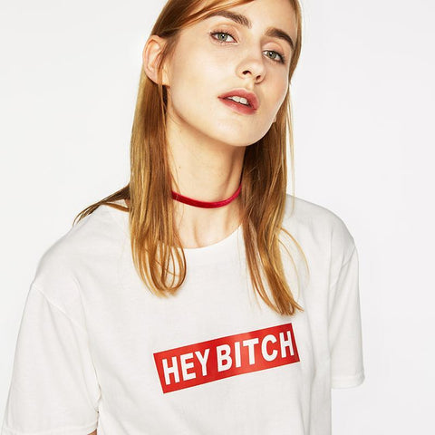 "Hey Bitch" Box Logo Tee