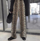 Leopard Wide Legged Trousers