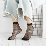 Black Fishnet Ankle Socks