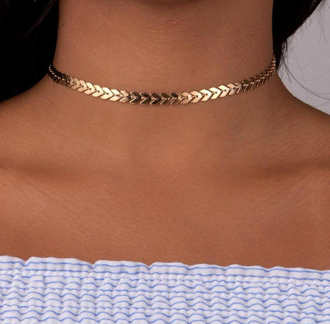 Olive Branch Choker Necklace