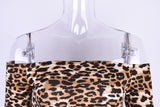 Wide Shoulder Leopard Top