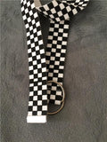 Extra Long Checkerboard Belt