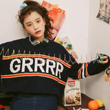 "GRRR" Knitted Sweater