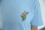 Flower Embroidered Tee