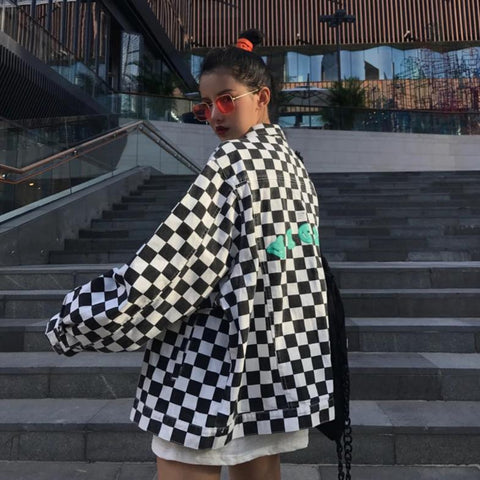 "Vices" Checkered Jacket