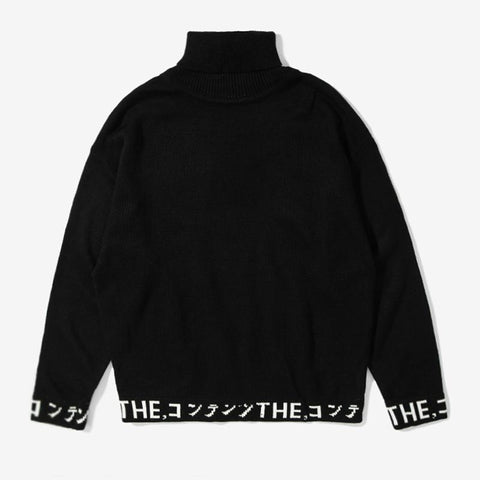 Japanese Knitted Turtleneck Sweater