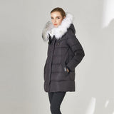 Faux Fox Extended Down Jacket