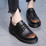 Low Cut Leather Marten Boots