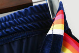 Velvet Rainbow Striped Trousers