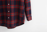 Flannel Plaid Hooded Long Sleeve Shirt