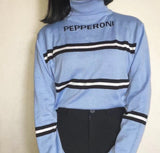 "Pepperoni" Knitted Turtleneck Sweater