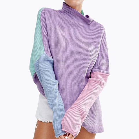 Oversized Knit Pastel Sweater