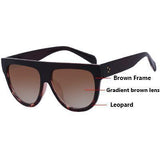 Gradient Flattop Sunglasses