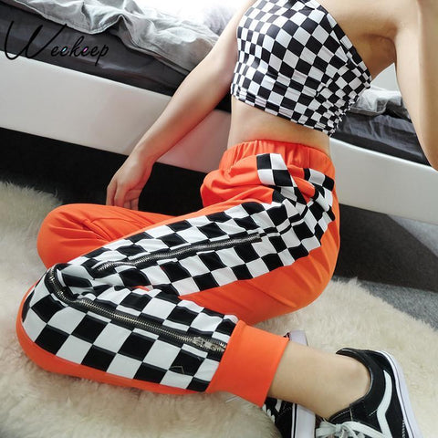 The Zip Checkered Jogger