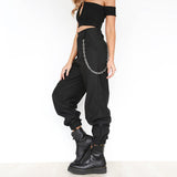 Tapered High Waisted Work Trousers