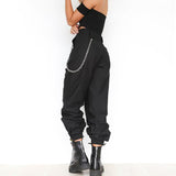 Tapered High Waisted Work Trousers