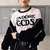 "J'Adore" Cropped Top