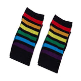 Rainbow Striped Calf Socks