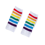 Rainbow Striped Calf Socks