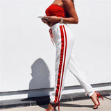 Cotton Striped Trousers