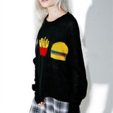 "Junk Food" Knitted Sweater