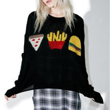 "Junk Food" Knitted Sweater
