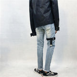 Strapped Steel Ring Jeans