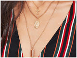 Virgin Mary 3 Piece Pendant Chain