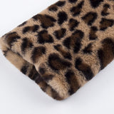 Leopard Vegan Fur Jacket