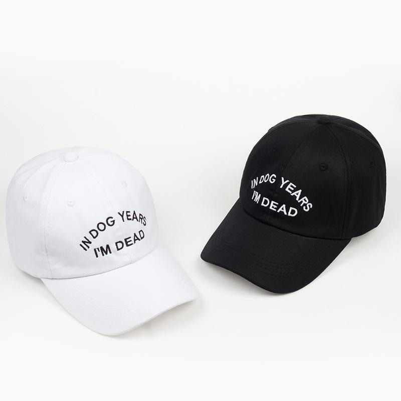"IN DOG YEARS I'M DEAD" Cap White Market