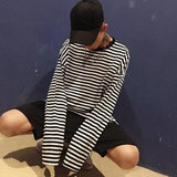 Oversized Long Sleeve Striped Shirt