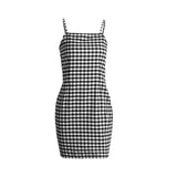 Black Gingham Mini Dress