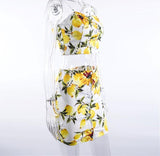 Lemon Cami Top & Skirt (2 Pc Set)