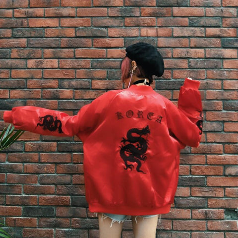 "Korea" Dragon Bomber Jacket