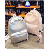 Silver & Pink Holographic Backpack