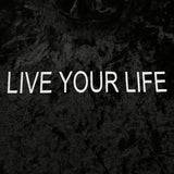 "Live Your Life" Velvet Turtleneck