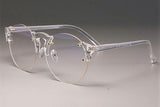 Transparent Round Club Glasses