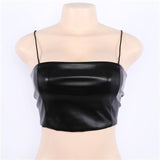 Leather Camis Top