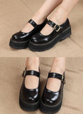Mary Jane Ankle Strap Platforms