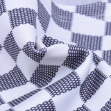 Checkered Knit Crop Top
