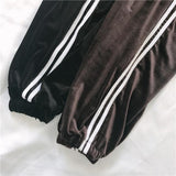 Velvet Side Striped Trousers