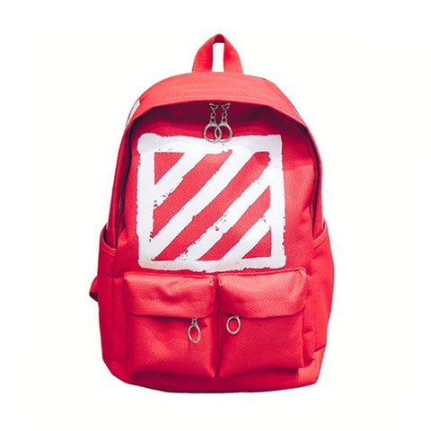 Caution Striped Backpack